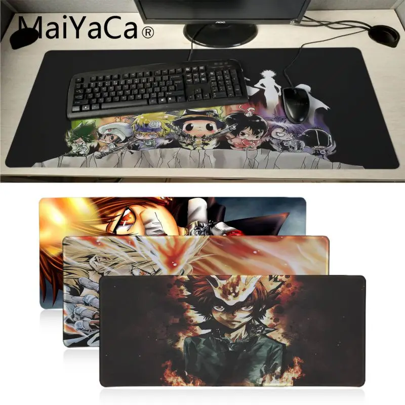 Maiyaca Anime Katekyo Hitman Reborn mouse pad gamer play mats Locking Edge gaming Mousepad Mat Keyboard Table Pad | Компьютеры и офис
