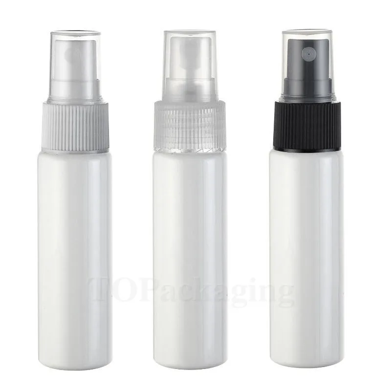Refillable-30ML бутылка с распылителем белая пластиковая парфюмерная небольшой пустой