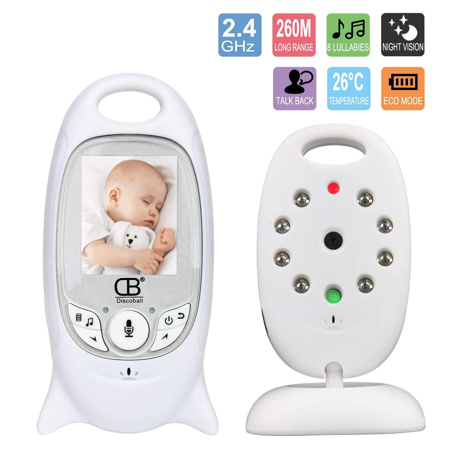 Wireless x детский спальный монитор видео Беспроводной Детский Монитор Baba камера безопасности 2 способа разговора ночного видения Светодиодный контроль температуры