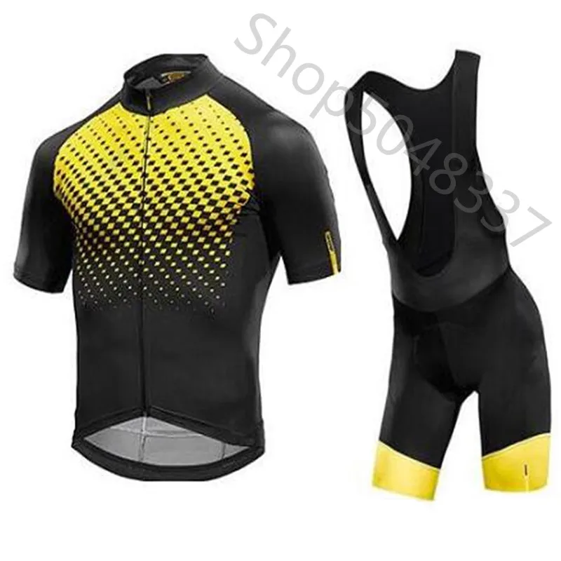 2019 Mavic Newest Cycling Clothing Bike Jersey Quick Dry Mens Bicycles Clothes Team T Shirts Gel Shorts Set |