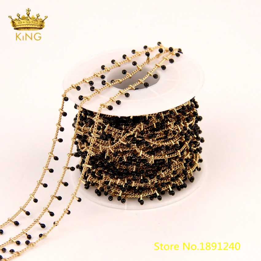 5 метров летние четки цепи для ювелирных изделий 2 мм крошечные эмалированные