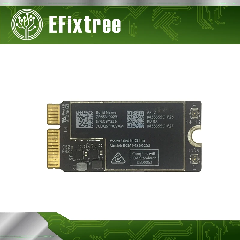 5 шт. 653-0023 A1466 A1465 WiFi карта Bluetooth Air порт для MacBook 11 &quot13&quot BCM94360CS2 BCM94360CS2AX 2013 2014 2015 2017 |