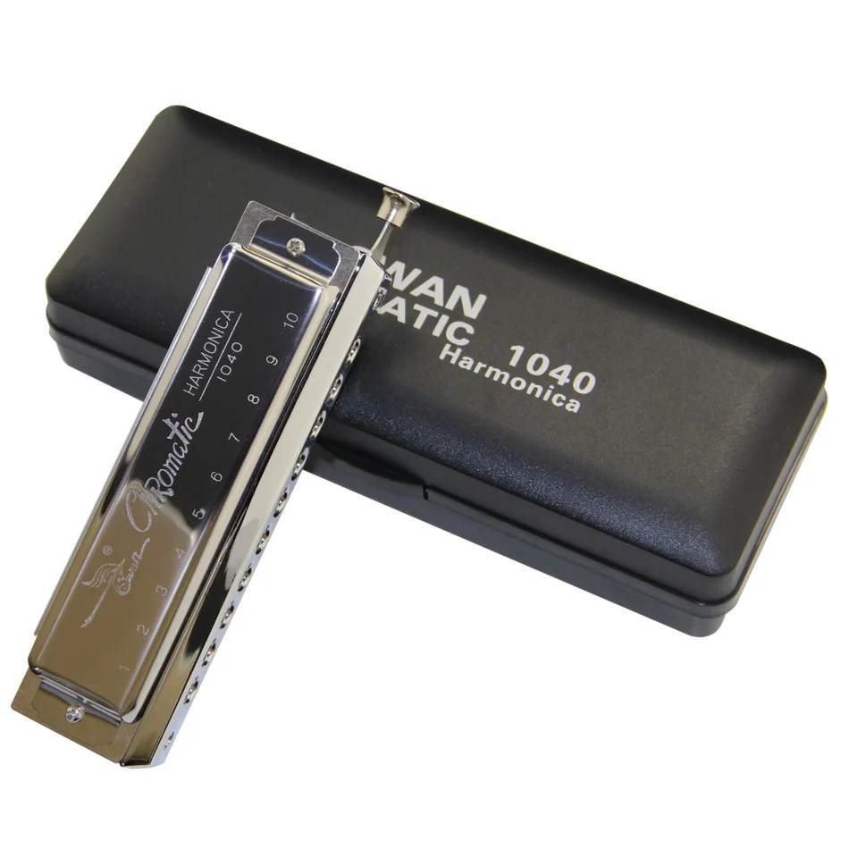Новая губная гармоника Лебедь хроматический Блюз Гармоника C Key w 10 отверстий 40