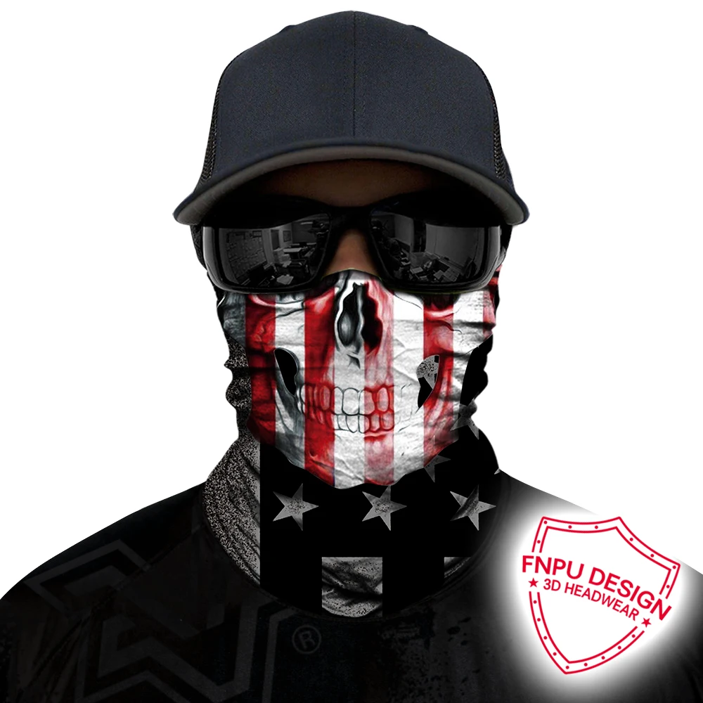 HR040864 Bandana BJMOTO хэллоуин головы Уход за кожей лица щит, реквизит Праздничный макияж маска милые Косплэй бандана для взрослых ездить теплый шарф ветронепроницаемый подшлемник - Цвет: HR040864 Bandana