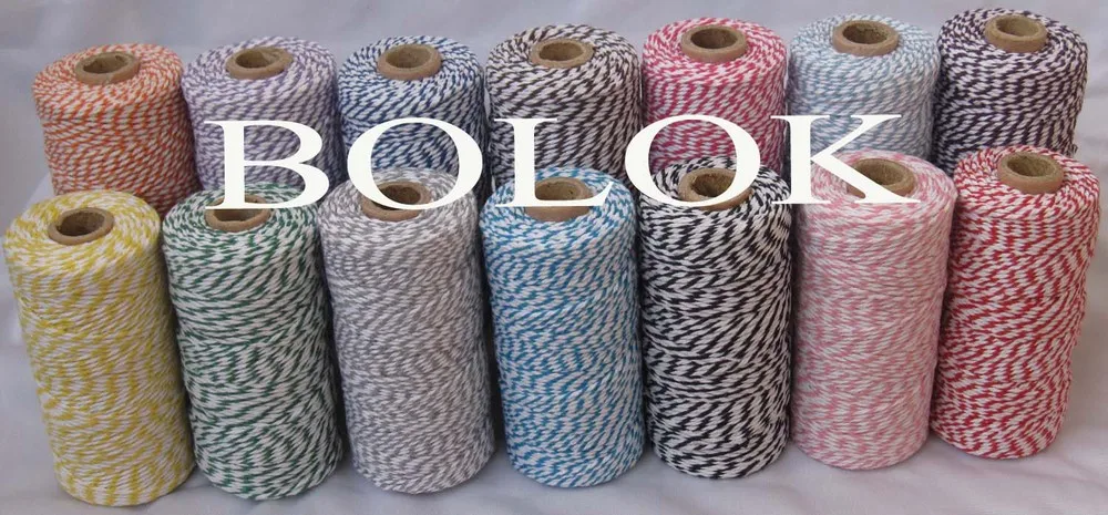 

32 kinds color Cotton Baker twine (110yard/spool) 32pcs/lot cotton twine wholesale by free shipping