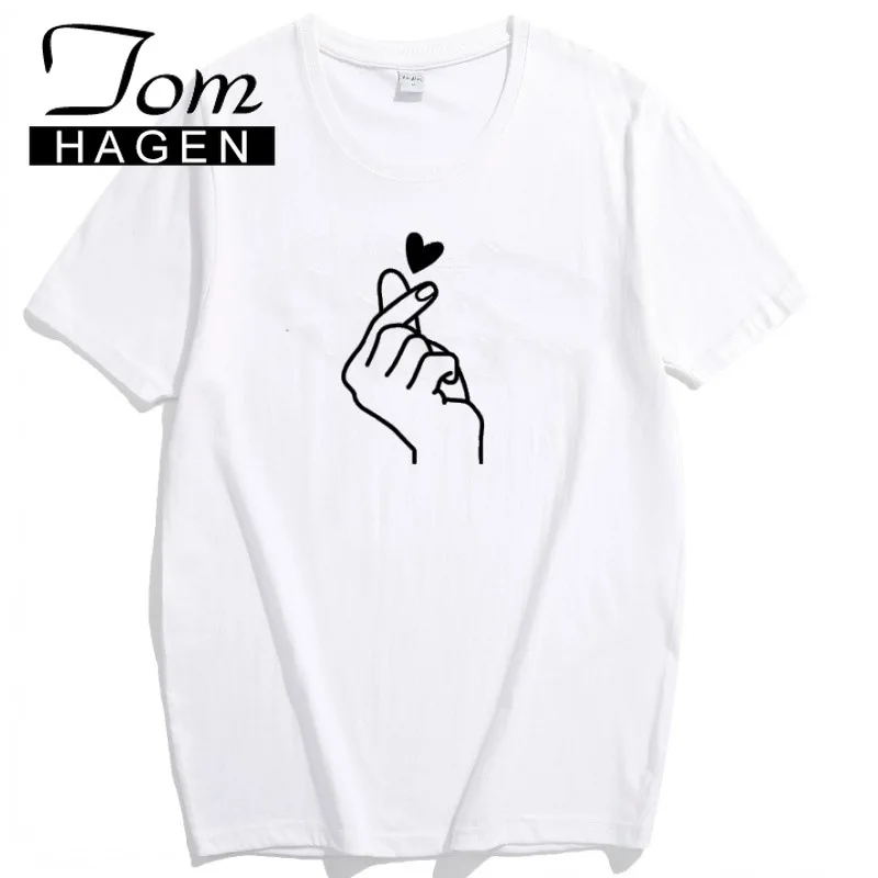 Футболка с модным принтом Харадзюку для женщин белая хлопковая женская футболка