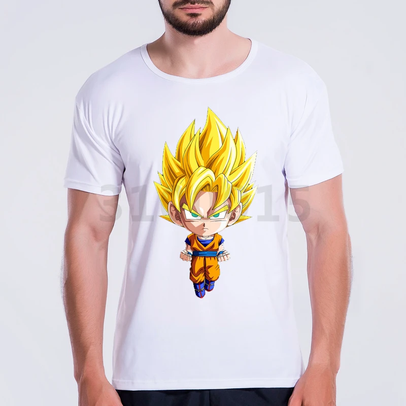 Dragon Ball Супер Z GT Модная футболка Гоку Saiyan Бог Повседневное японской популярных