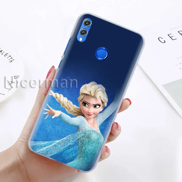 A-13 Чехол для телефона для Honor Y9 Y7 Y5 Y6 Y9 Honor 10 20 Lite 8X 8A играть прозрачную крышку панк Эльза тату принцесса Капа Coque - Цвет: A-13