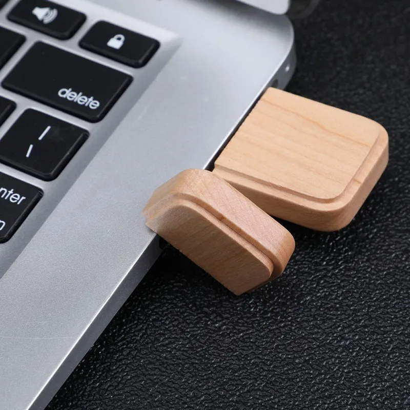 Для ПК автомобилей Bluetooth телевизоров USB флешка 16 г кленовое дерево округлый