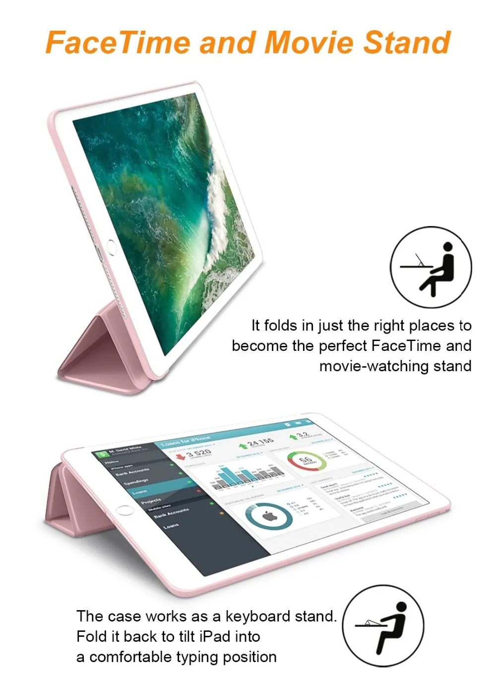 Для iPad Air 3-го поколения 10,5 чехол Smart Cover Trifold Stand мягкая задняя крышка для iPad Air 3 10,5 дюймов 10,2 7th Автоматический Режим сна/пробуждения