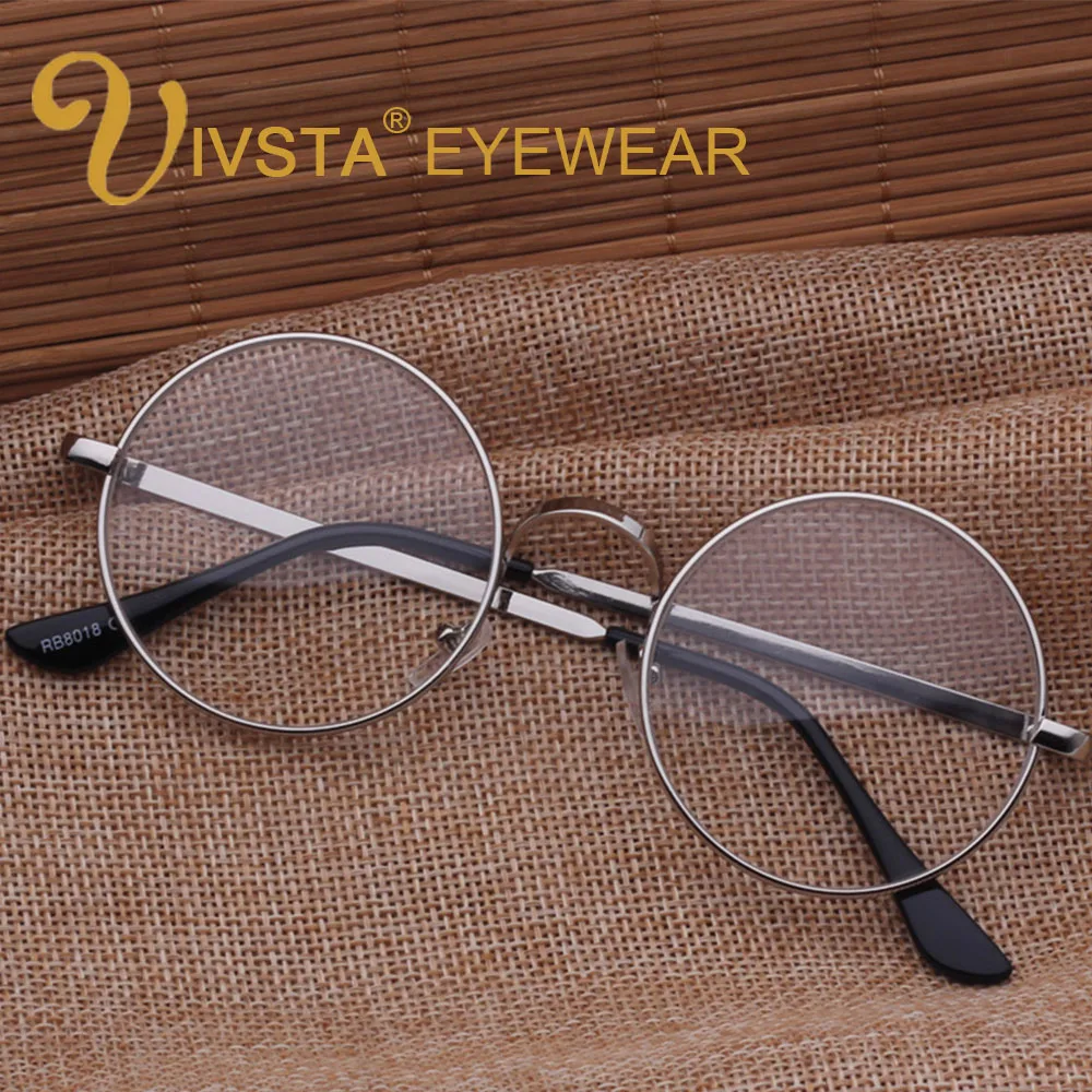 

IVSTA Vintage Round Glasses Men Glasses Frame Prescription Eyewear Clear Glasses Women Optical Frame 702 Myopia