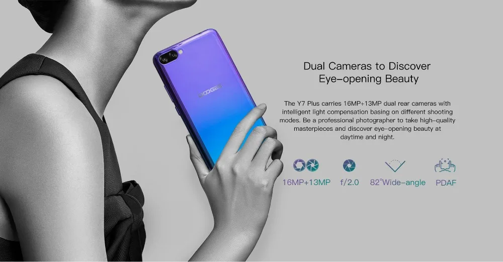 DOOGEE Y7 Plus 4G смартфон 6,18 дюймов MTK6757 Octa Core 6 Гб 64 Гб 16MP 5080 мАч Android 8,1 отпечатков пальцев разблокированная OTG мобильных телефонов
