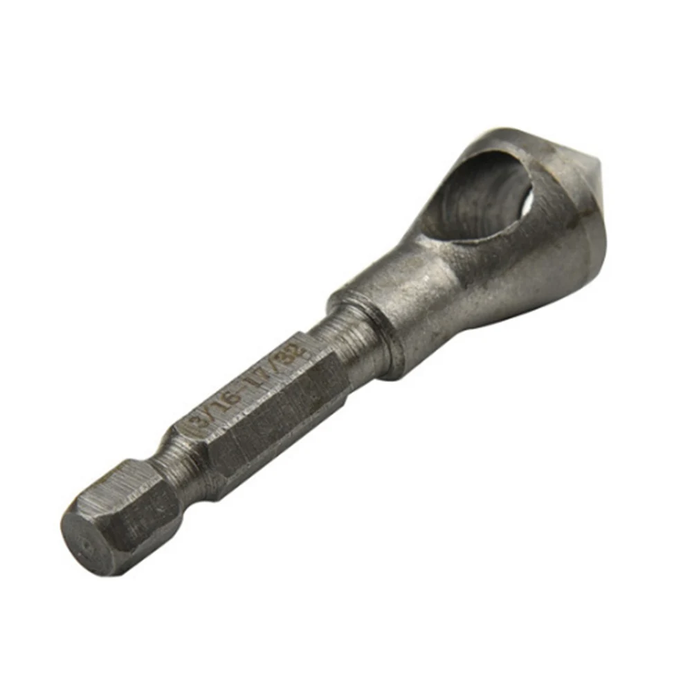 

3PCS 90 Degree Hex Handle Chamfer Oblique Hole Chamfering Knife Deburring Woodworking Hole Opener Wood Metal Drill Bit