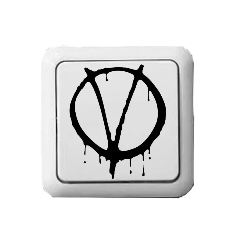 Виниловые модные настенные наклейки Vendetta переключатель 3WS0163 | Дом и сад