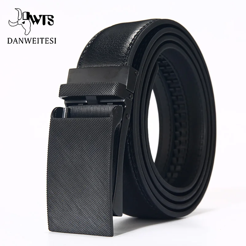 

[DWTS]cow genuine leather belts for Men high quality male brand automatic buckle belt cummerbunds cinturon hombre