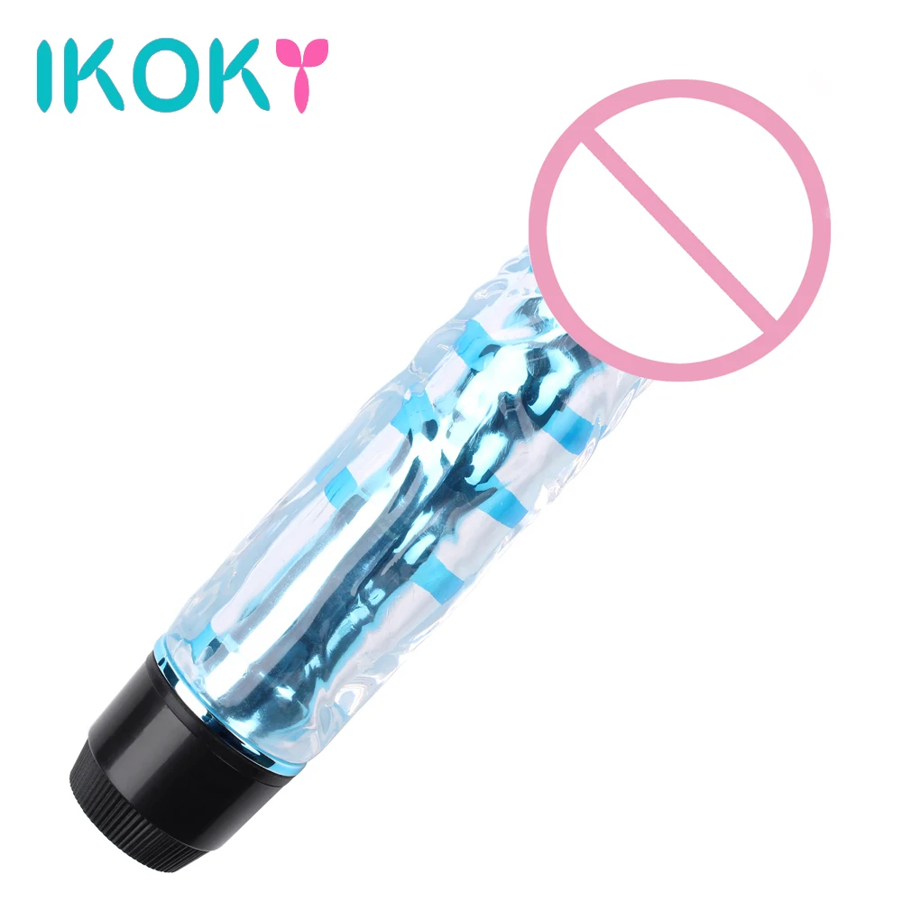 Огромный фаллоимитатор IKOKY реалистичный мужской Многоскоростной для массажа