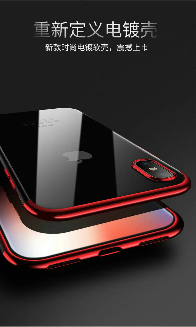 For Vivo V9 Y85 Case Mobfone Plating Transparent Clear Silicone TPU Back Cover for Phone Hybrid Gel Cases |