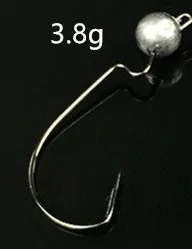 Рыболовный крючок mustad Jig Head острый Цвет червь Воблер рыболовный крючок 3,8/7,5/10,5g комплект из 3 предметов в партии - Цвет: S1 3.8g