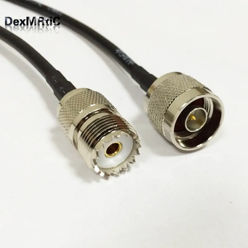 N-образный штекер-гнездо UHF SO239 RF ОТРЕЗОК кабеля RG58 50 см/100 см для беспроводного