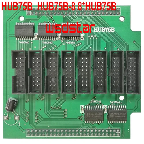 HUB75B-8 карта адаптера 8 * HUB75B только поддержка карт HUIDU сканирования 1-16 HD C10 C30 A30 2