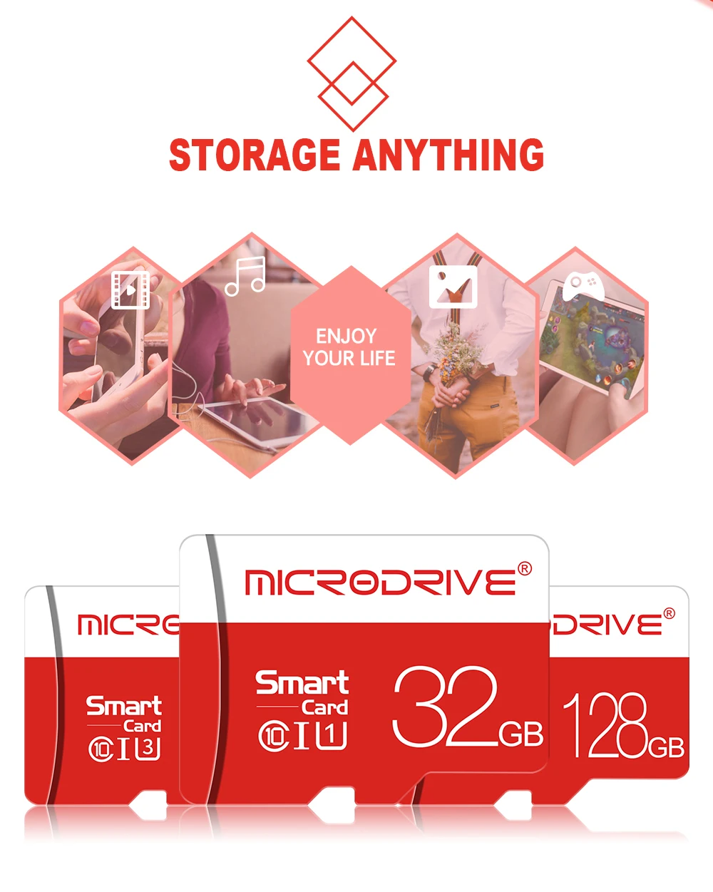 Высокоскоростные карты Micro SD, 8 ГБ, 16 ГБ, 32 ГБ, SDHC, TF флэш-карта, класс 10, 64 ГБ, SDXC, карты памяти, 4 Гб, cartao de memoria