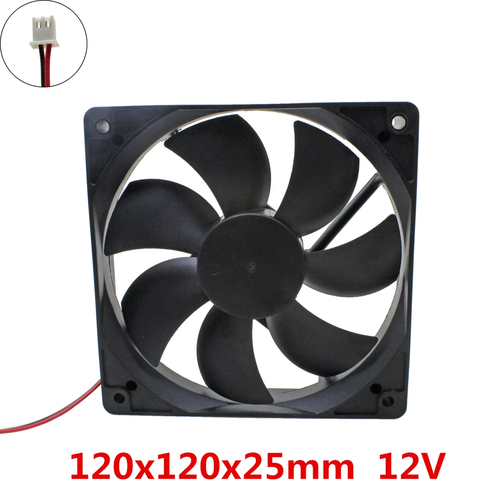 

GDSTIME 120x120x25mm 12025 fans Cooling DC 12V Brushless Fan cooler radiator for power supply mainframe-box