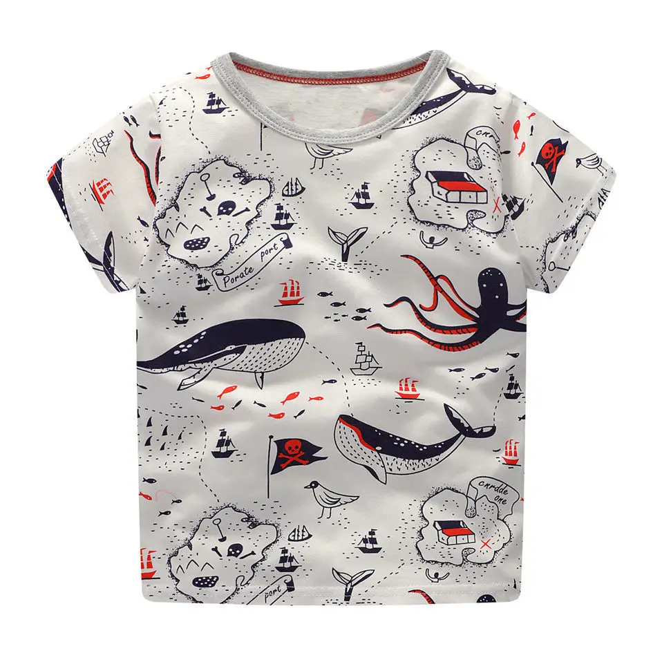 

Jumping Meters Whale Sea Children T-shirt Boys Clothes 2017 Brand Baby Tops Tees With Kids Short Sleeve Sweatshirt T Shirts