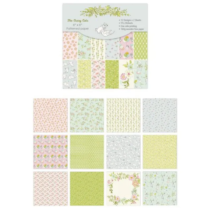 Бумага с рисунком кошки для скрапбукинга бумажный коврик фона ручной работы 24