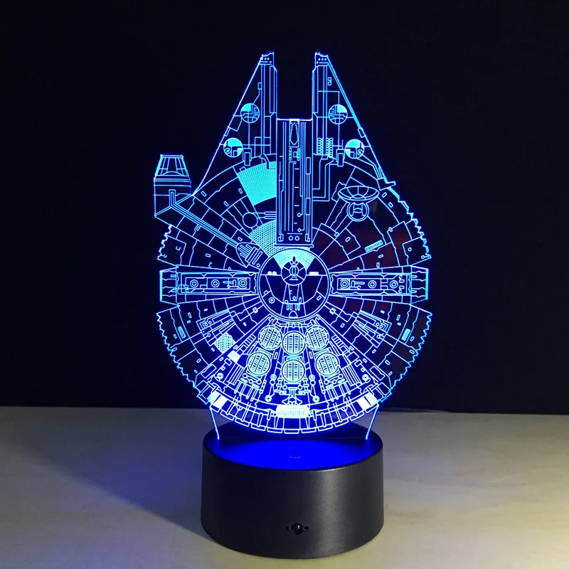 Disney Звездные войны космический светильники 7 Цвет изменение Игрушка