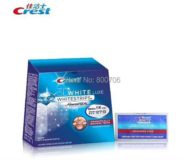 10 Сумки 20 полоски crest whitestrips 3D Расширенный яркие Luxe Гламурная отбеливающие для