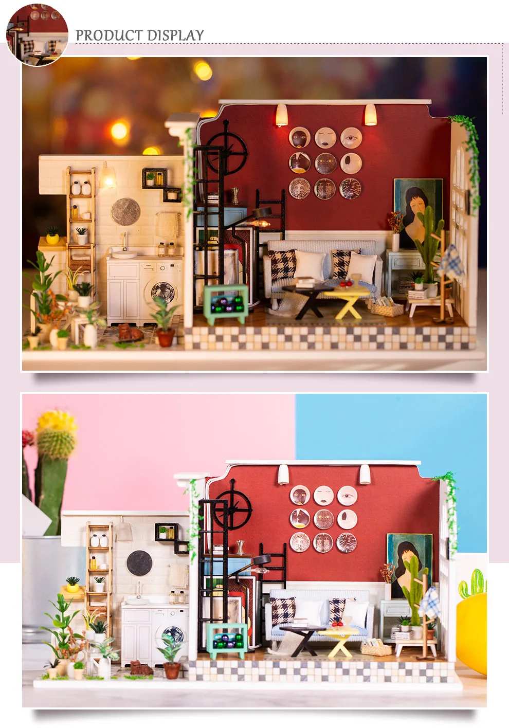 Кукольный дом ручной работы мебель Miniatura Diy кукольные домики миниатюрный кукольный домик кухня деревянные игрушки для детей подарок на день рождения