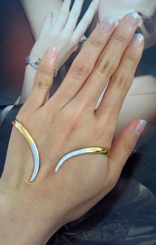 Модные ювелирные изделия браслет ладони руки Bangle18k желтый для леди | Украшения и