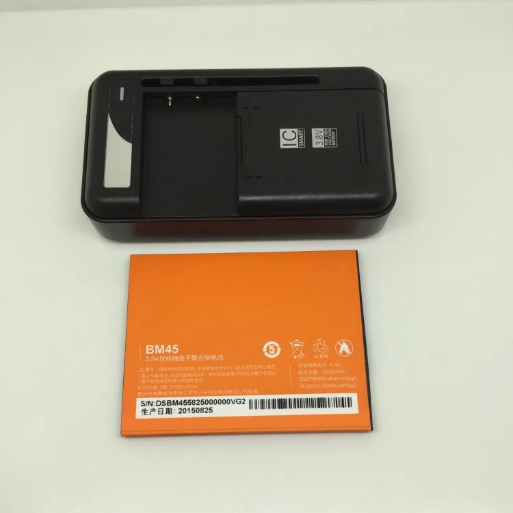 Jinsuli Большая скидка! Для xiaomi Redmi Note 2 аккумулятор + зарядная док-станция BM45 3020 мАч