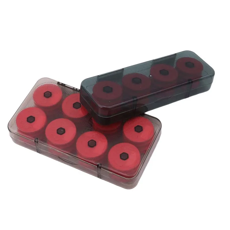 8/16Pcs Foam Winding Board Fishing Line Shaft Bobbin Spools Tackle Box Red Lines