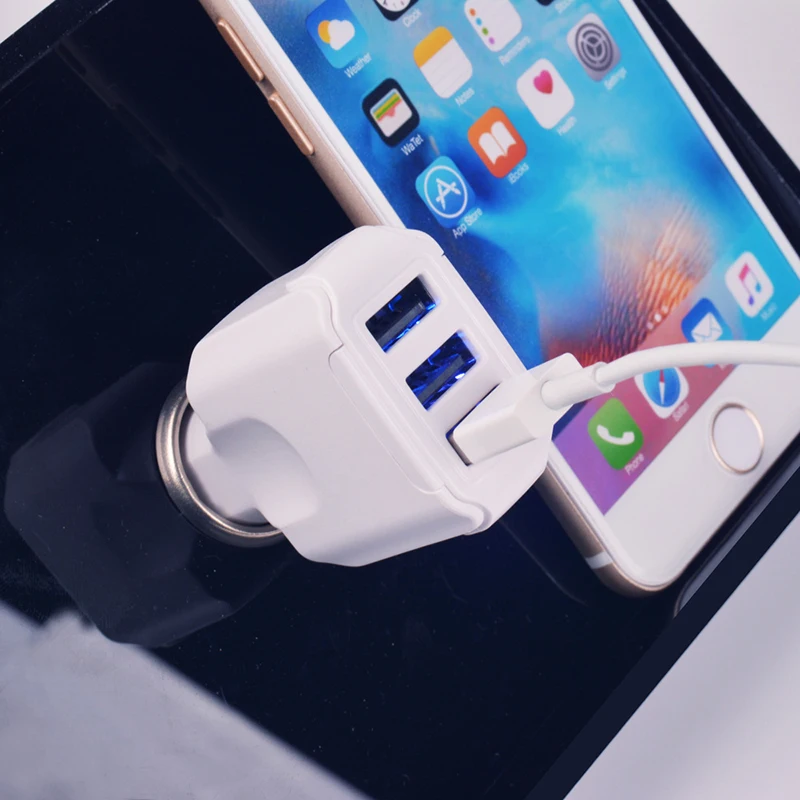 VRURC 3 Порты usb быстрый автомобиль Зарядное устройство Quick Charge QC 0 USB Автомобильное