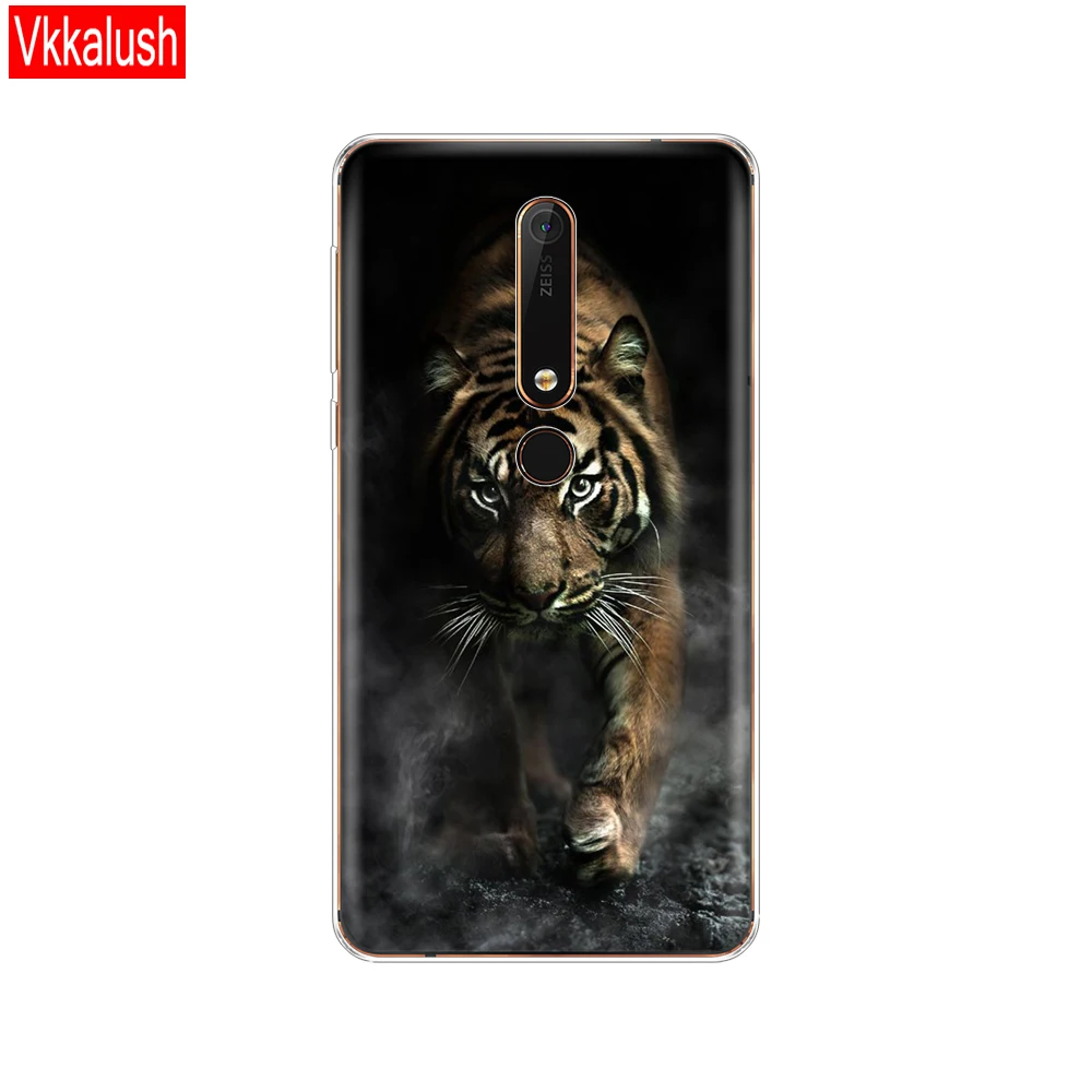 80261 Силиконовый чехол для Nokia 6, 6,1, 7 Plus, 8, 9, Nokia 6, 2018X5X6, чехол из мягкого ТПУ для задней панели телефона, чехол-бампер с рисунком - Цвет: 80261