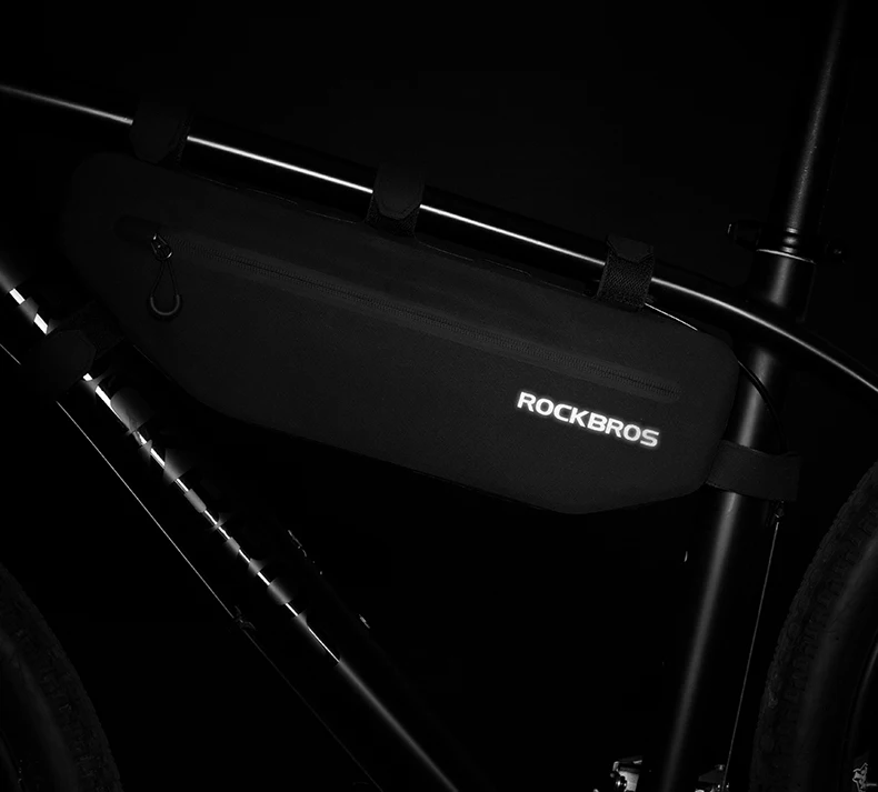 ROCKBROS водонепроницаемый велосипедный седельная сумка для велосипеда дорожный велосипед треугольная сумка корзинка аксессуары для велоспорта большая емкость Топ труба сумка 3л