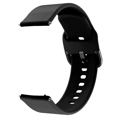 black black buckle 20 мм силиконовый ремешок для samsung Galaxy Watch Active 42 мм S2 классический ремешок для часов amazfit bip huawei watch 2 браслета S/L Размер - Цвет ремешка: black black buckle