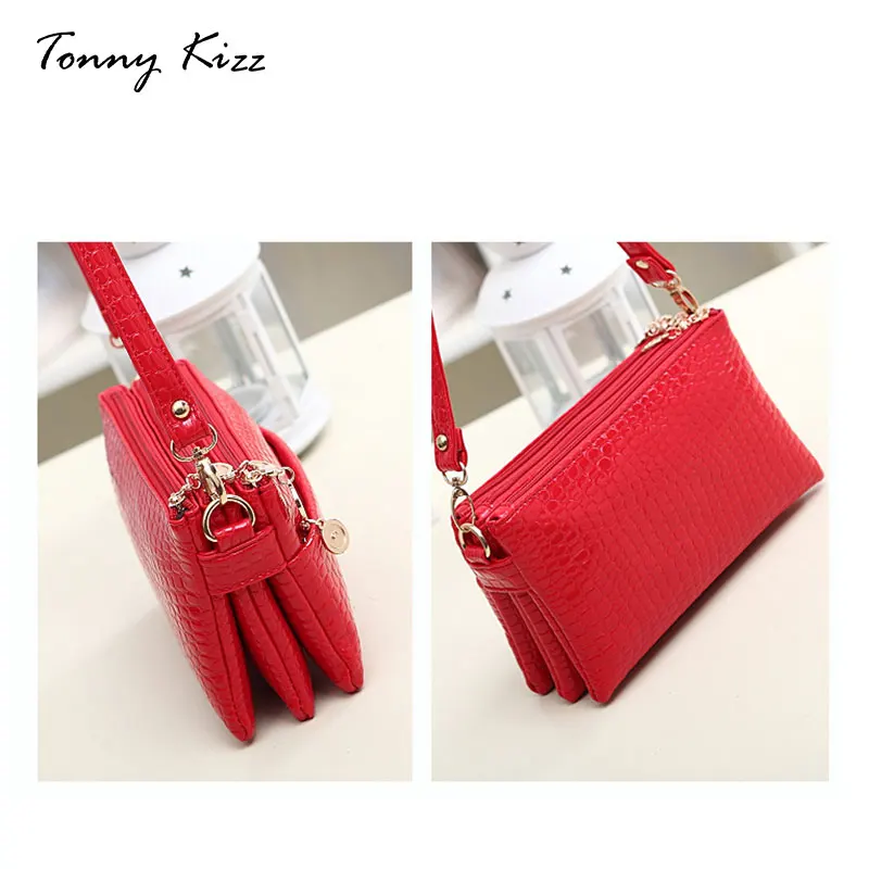 Tonny Kizz small crossbody bags for women large capacity shoulder alligator prints luxury messenger designer clutch | Багаж и сумки