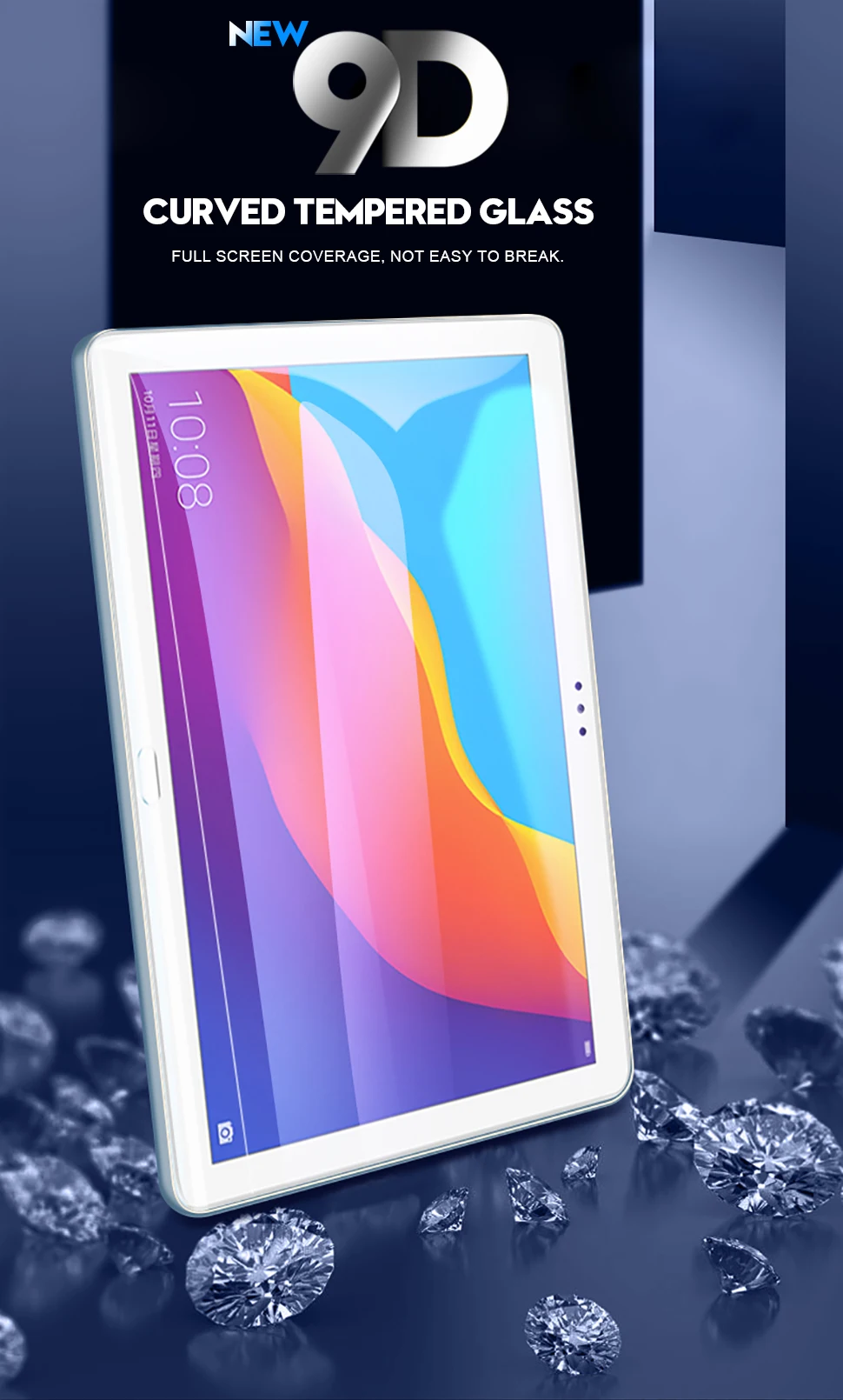 Для huawei MediaPad M5 Lite Pro 10,8 8,4 M3 Lite 10,1 8 Защита экрана 9D изогнутая пленка из закаленного стекла для MediaPad T5 T3 10