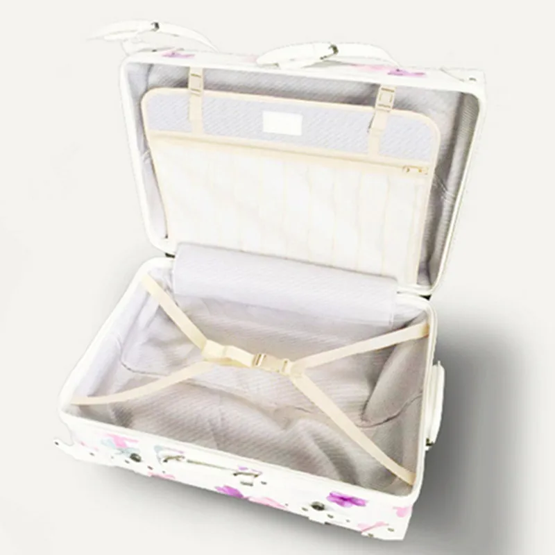 

Vintage Luggage,Cherry Retro Travel Suitcase,High quality PU Printing bag,Spinner Rolling Trolley Carry-Ons Bags,Roller Rod Box