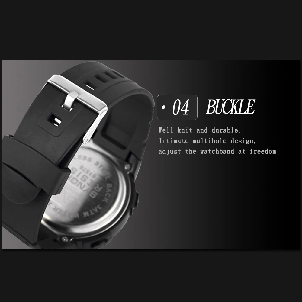 SYNOKE sport watch Men 30m Waterproof Led Digital electronic Watch Men Outdoor Mens Sports Wrist Stopwatch sports Wristwatches