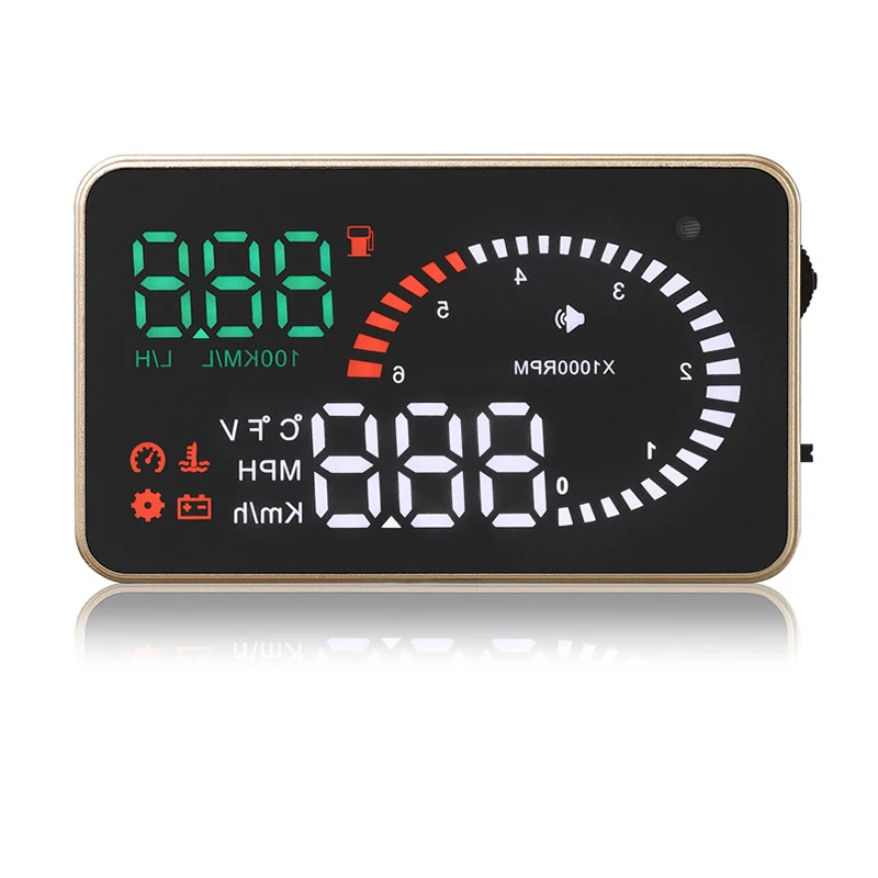 OBD2 Цифровой автомобиль Скорость ometer X6 HUD автомобиль Скорость проектор бортовой компьютер лобовое стекло Аксессуары для проекторов Hud Дисплей