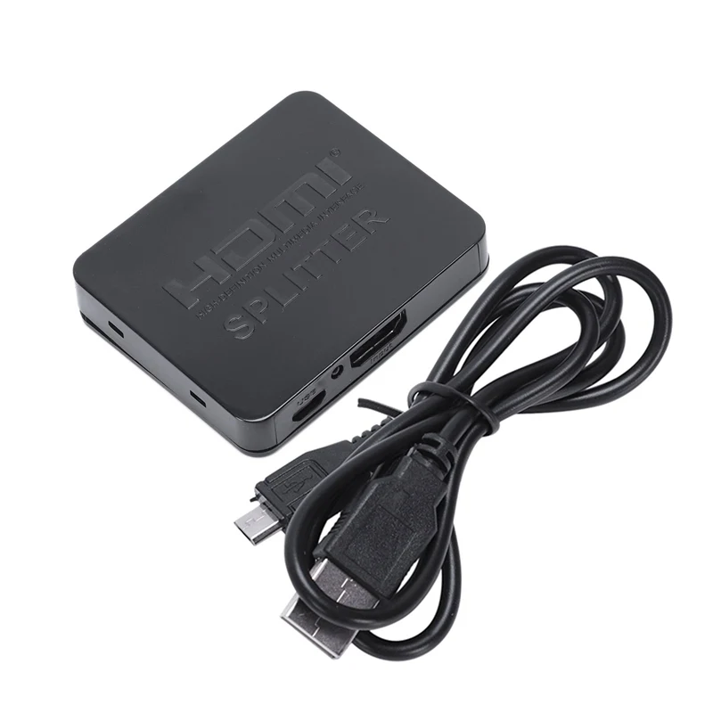 Новый 2 выхода 1 вход hdmi разделитель усилитель переключатель коробка