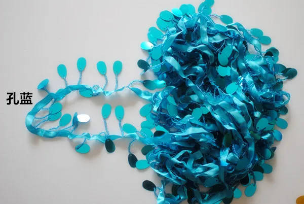 Пояс для латинских танцев YACKALASI 5 см 10 ярдов/партия с блестками и бахромой