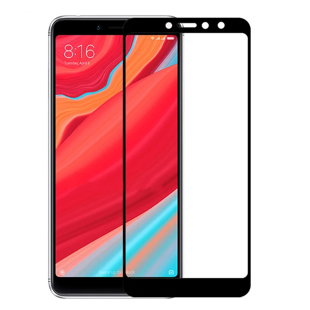 Полное покрытие закаленное Стекло для Xiaomi Redmi S2 полный охват Экран протектор
