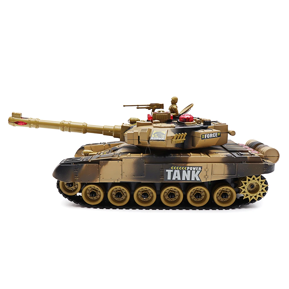 2 4G 10CH RC Танк с подсветкой звуком игрушки дистанционным