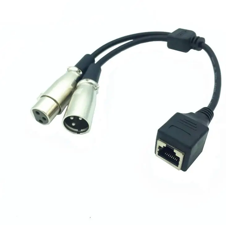 LBSC RJ45 Ethernet Female на 3 Pin XLR и Male адаптер конвертер кабель| |