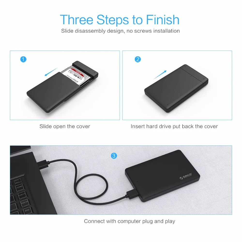 ORICO SATA 3 0 до USB3.0 внешний жесткий диск Корпус 2 5 дюймов HDD анклаус адаптер для Samsung