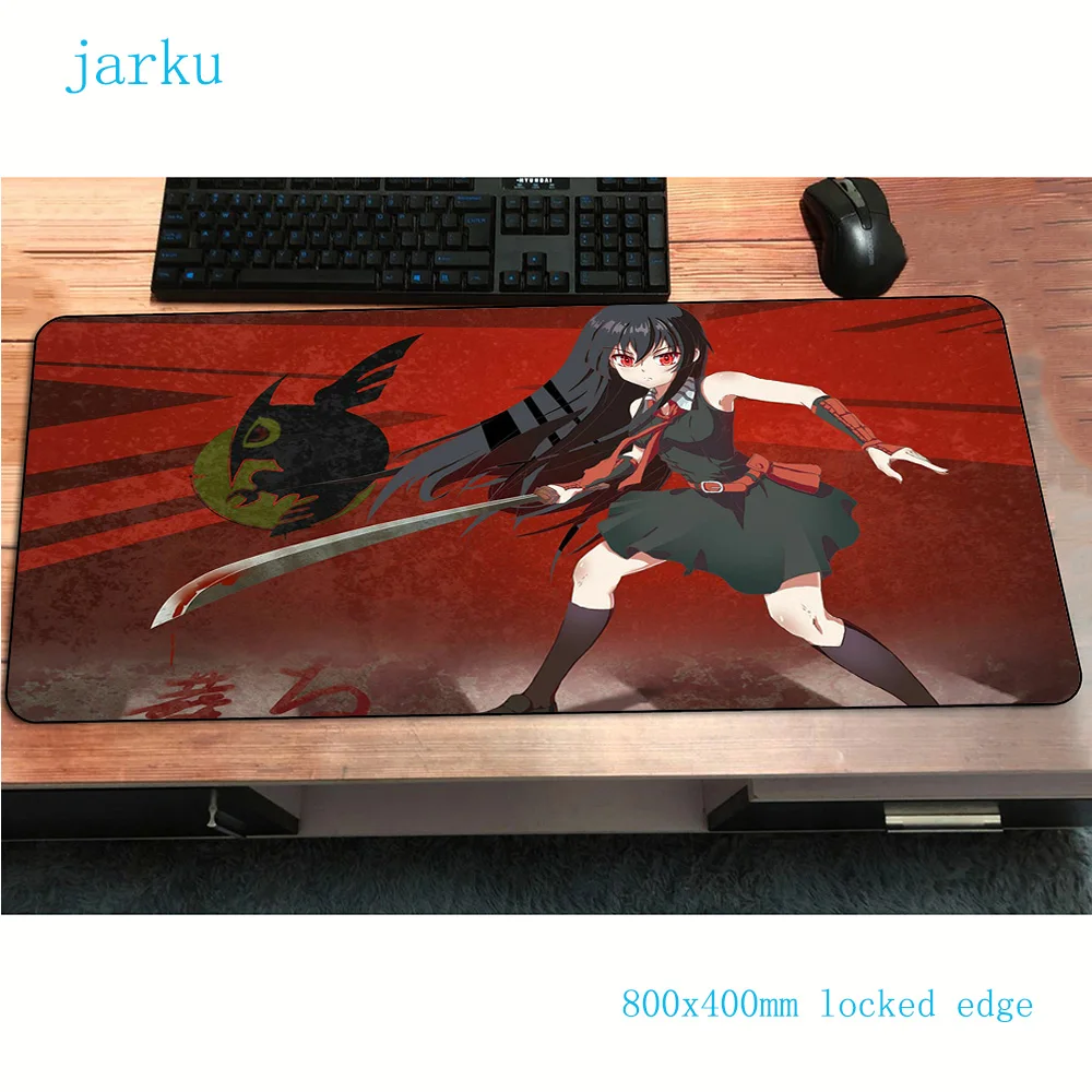 Коврик для мыши akame ga kill 800x400x2 мм игровой коврик аниме гаджет офисный ноутбука